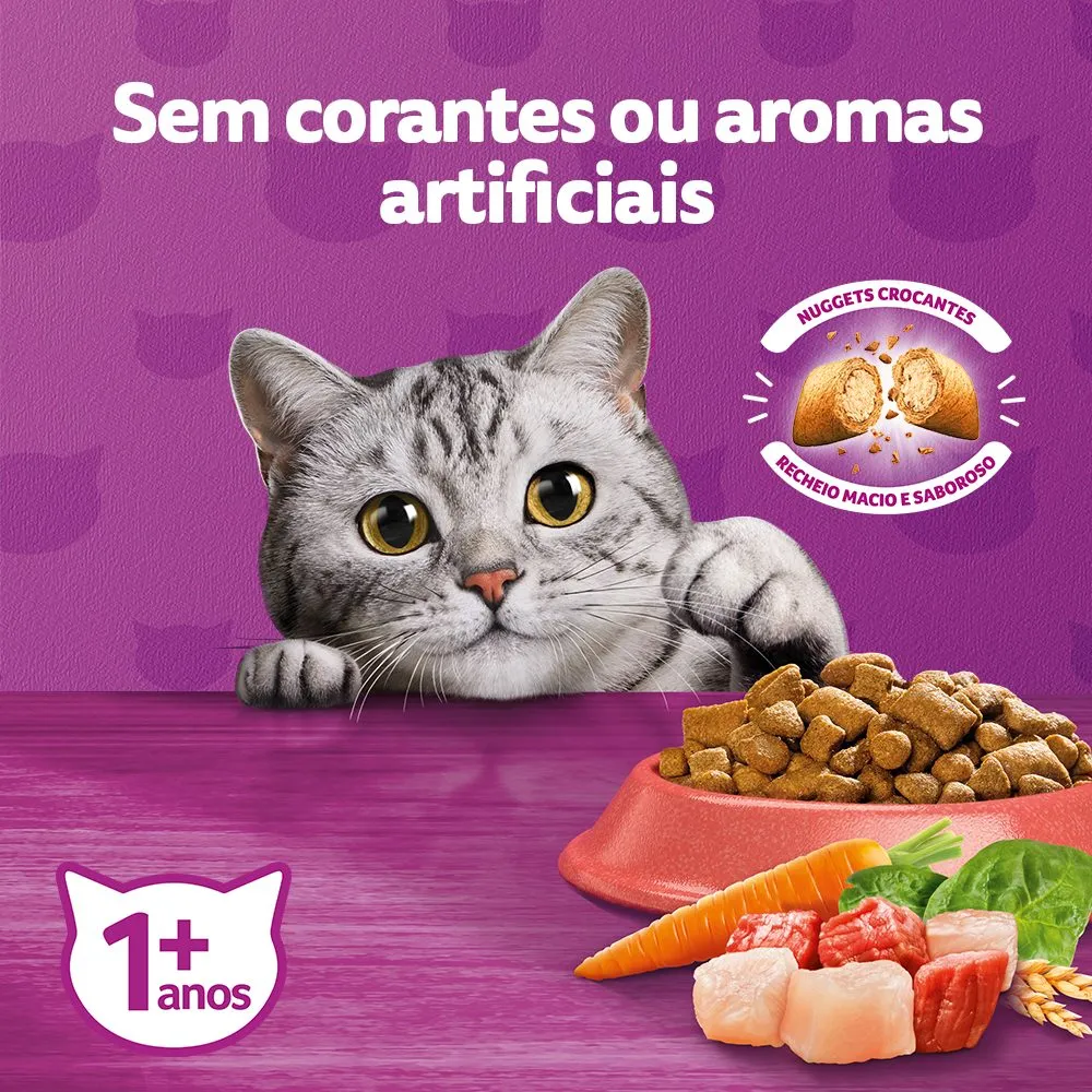 Ração Whiskas Gatos Adultos Mix Carne — foto 4