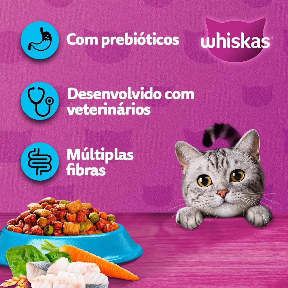 Ração Whiskas Gatos Adultos Peixe — foto 3