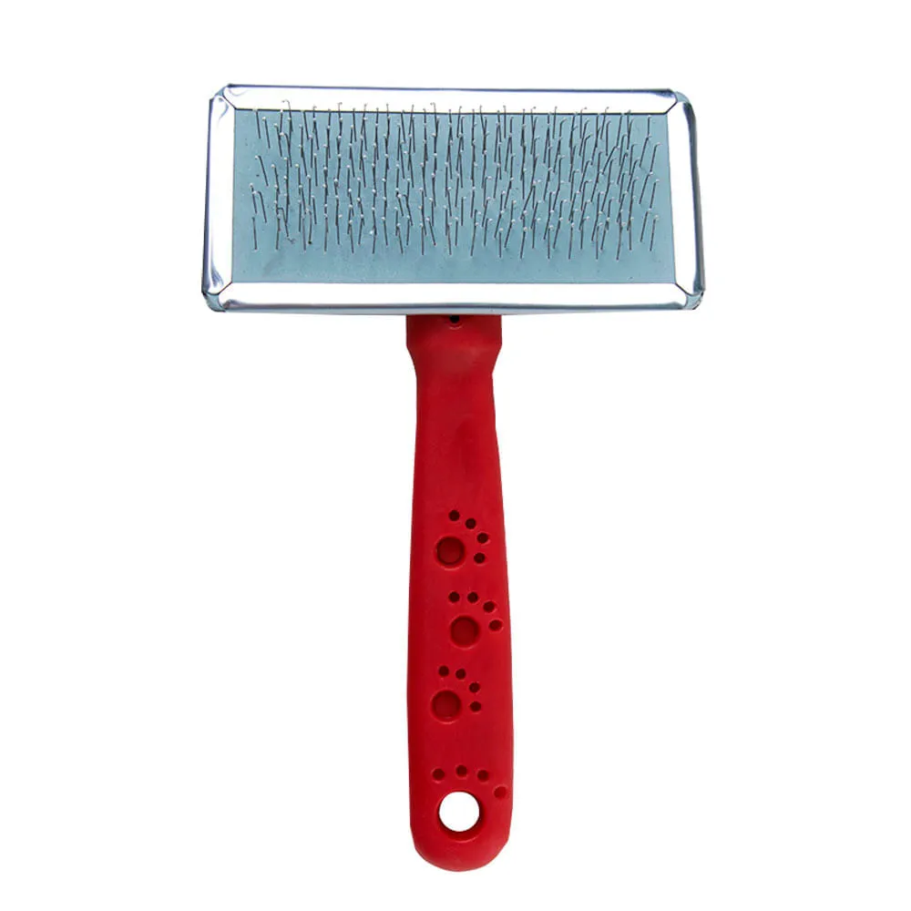 Rasqueadeira Aço Cabo de Plástico Vermelho HomePet — foto 2