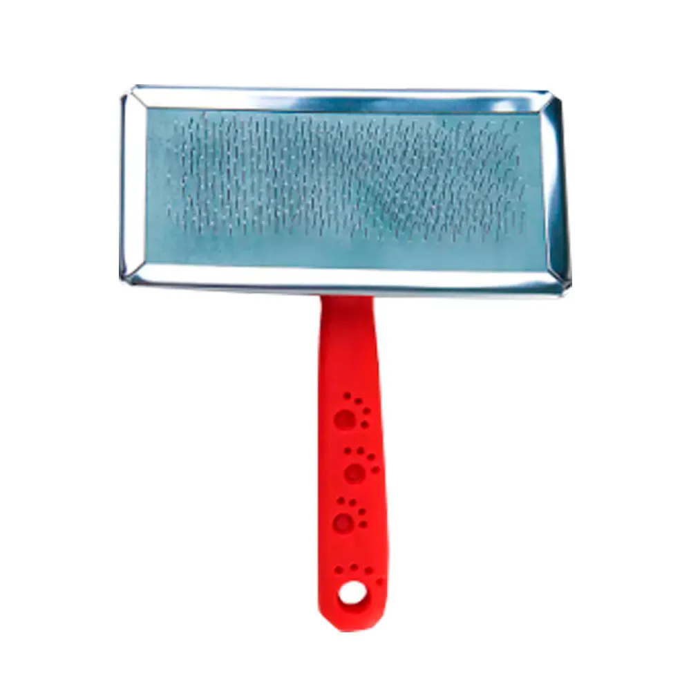 Rasqueadeira Aço Cabo de Plástico Vermelho HomePet — foto 3
