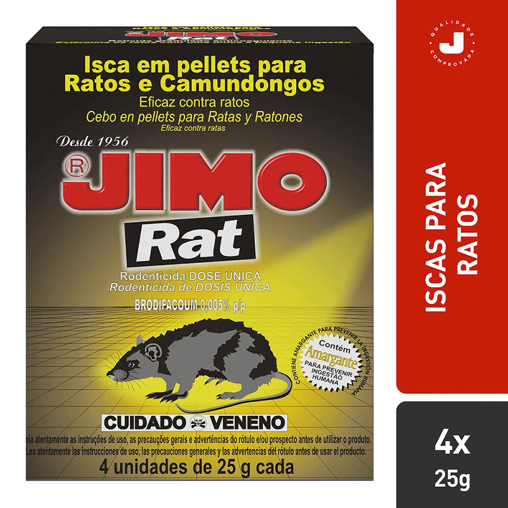 Raticida Jimo Rat Isca em Pellets — foto 2