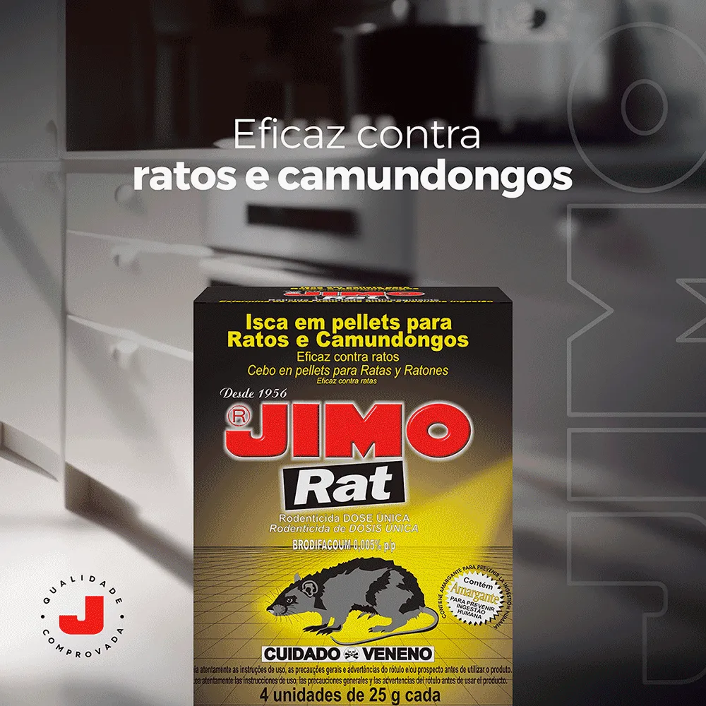 Raticida Jimo Rat Isca em Pellets — foto 4
