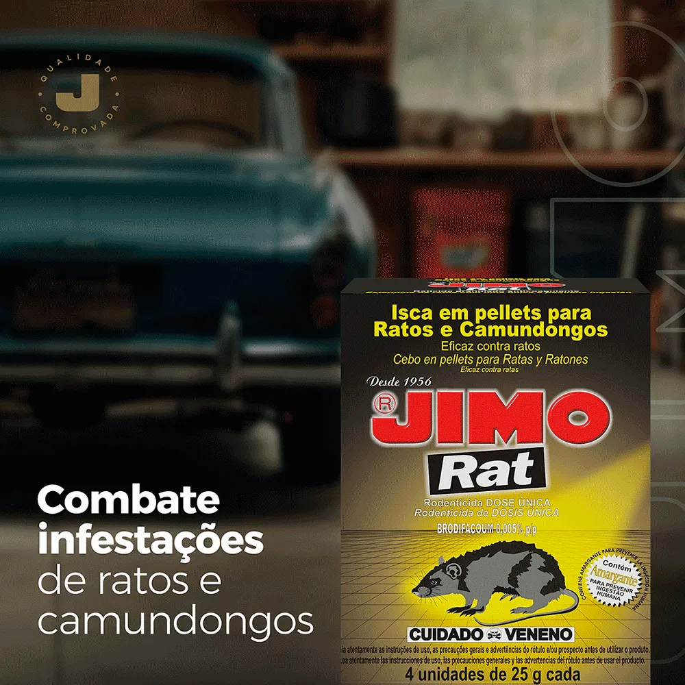 Raticida Jimo Rat Isca em Pellets — foto 5