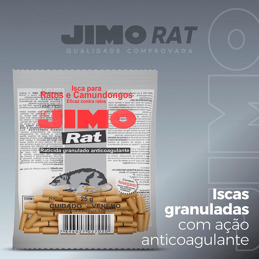 Raticida Jimo Rat Isca em Pellets — foto 6