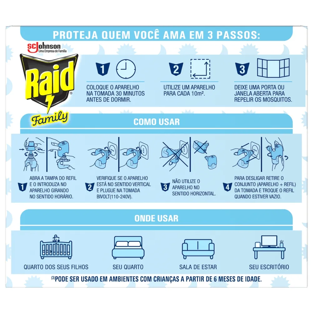 Refil Raid Family para Repelente Elétrico Líquido — foto 2