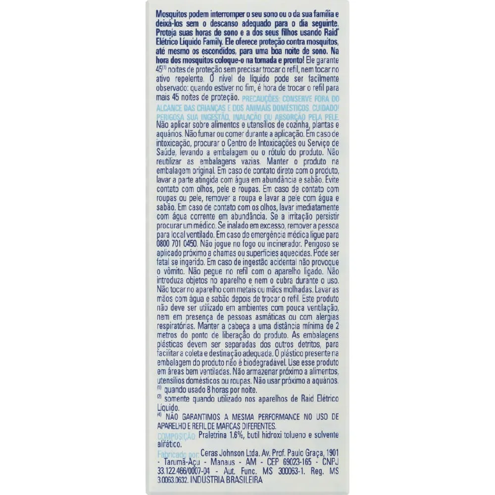 Refil Raid Repelente Elétrico Líquido sem Perfume — foto 3