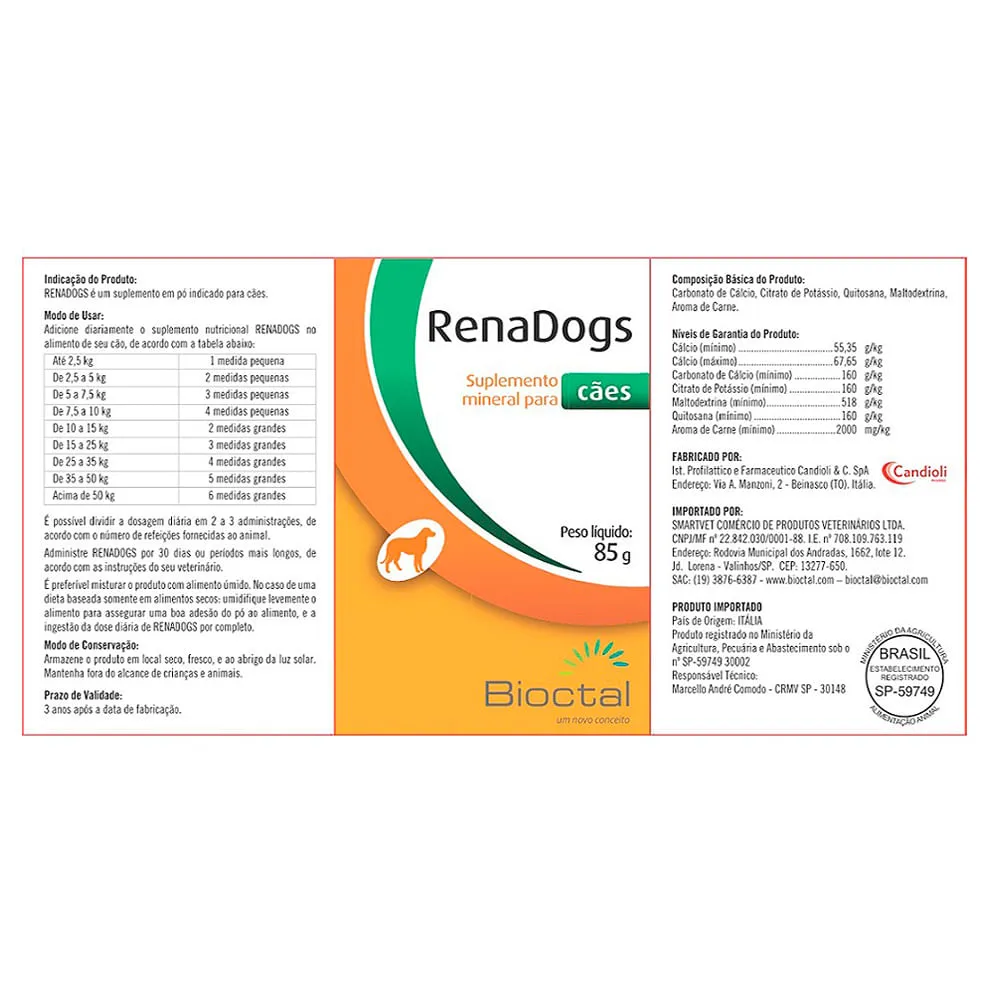 Suplemento Mineral RenaDogs Bioctal — foto 2