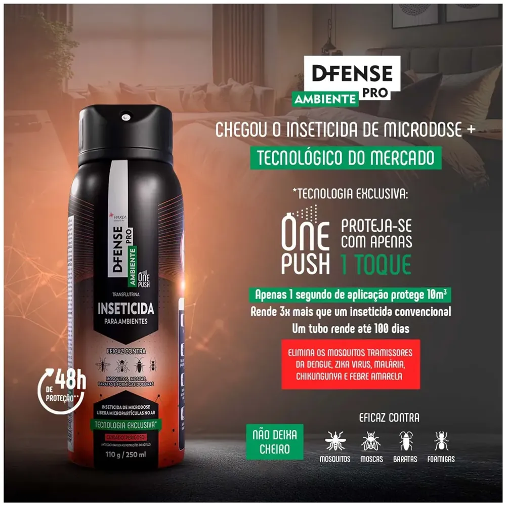 Repelente D-Fense Pro Ambientes Haxea — foto 2