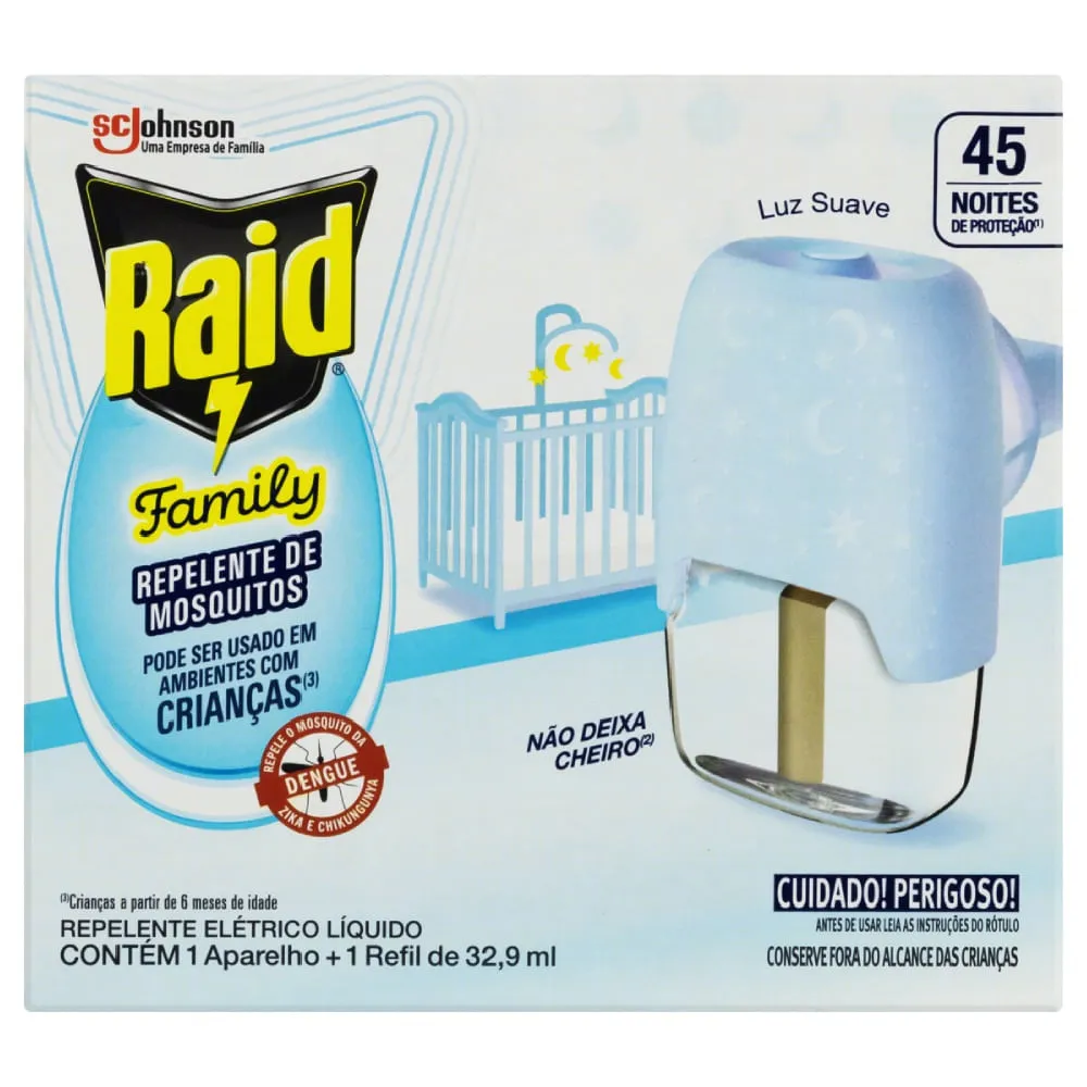 Repelente Elétrico Kit Raid Family sem Perfume — foto 2