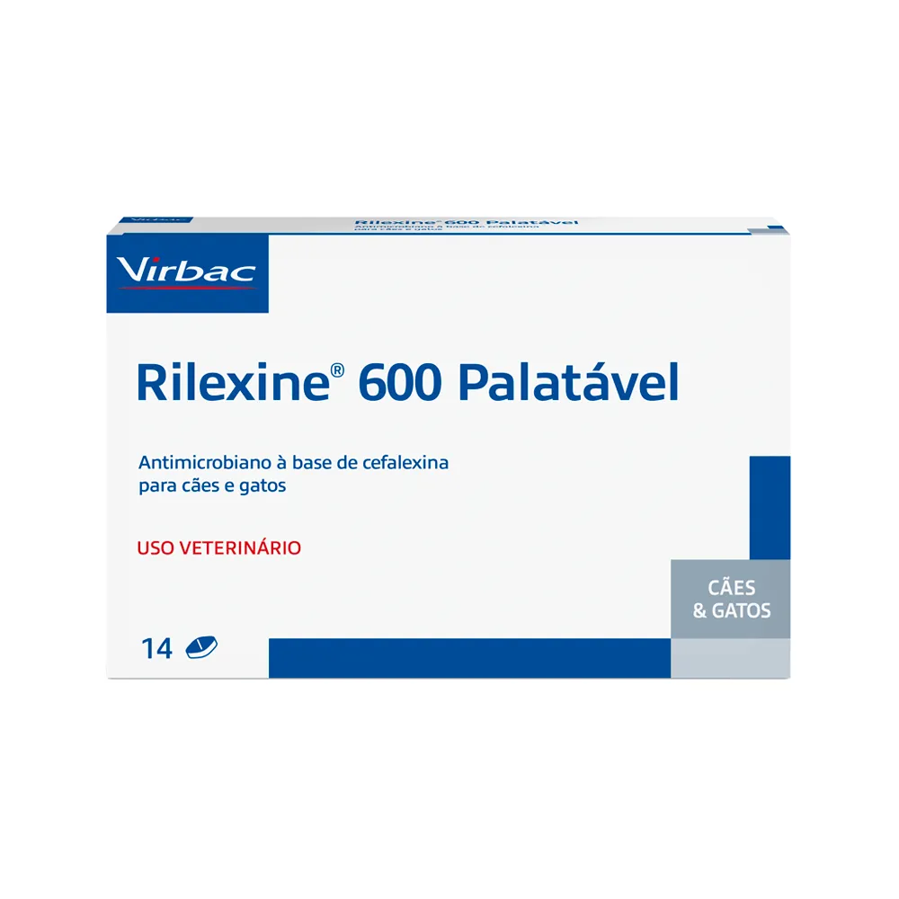 Rilexine 600mg Antimicrobiano para Cães e Gatos — foto 2