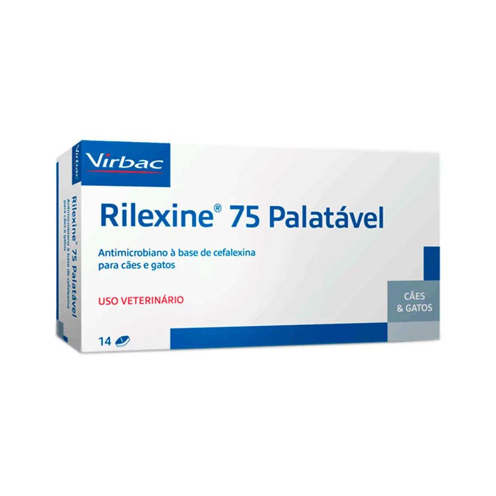 Rilexine 75mg Antimicrobiano para Cães e Gatos