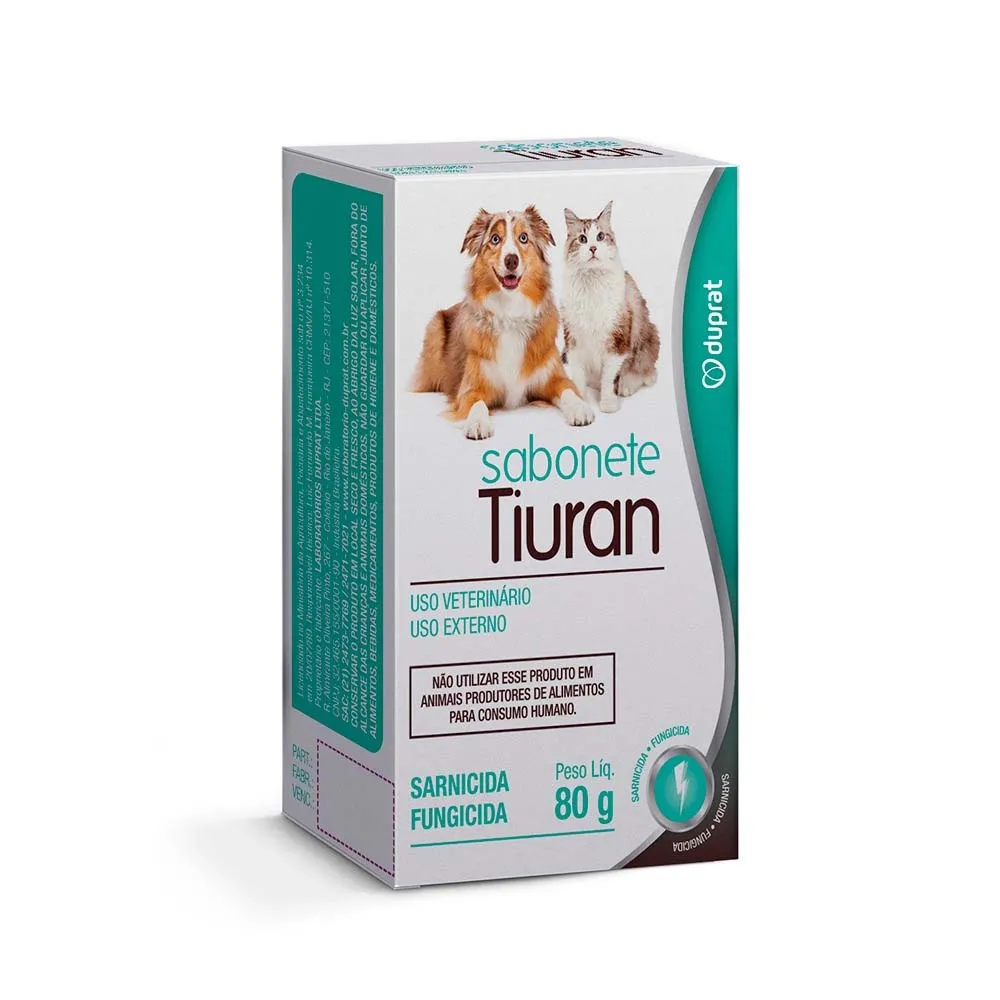 Tiuran Sabonete Duprat para Cães e Gatos
