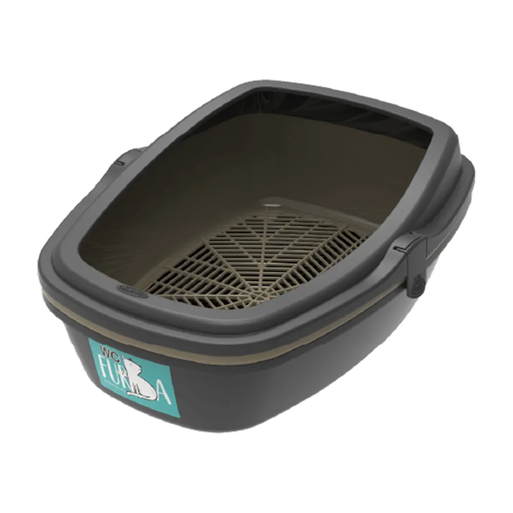 Sanitário para Gatos WC Furba Plastpet Preto — foto 4