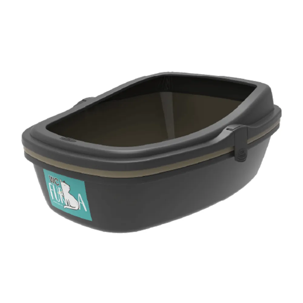 Sanitário para Gatos WC Furba Plastpet Preto — foto 5
