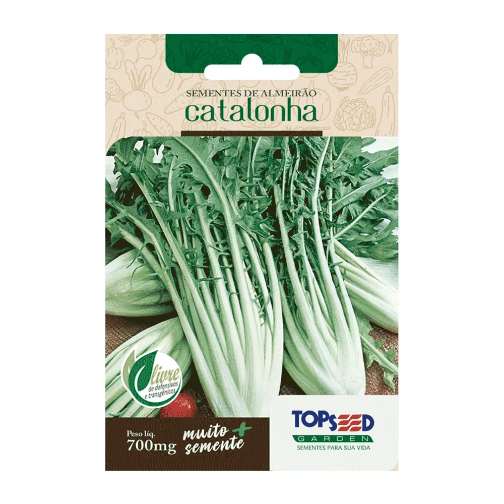 Sementes de Almeirão Catalonha Tradicional Topseed Garden