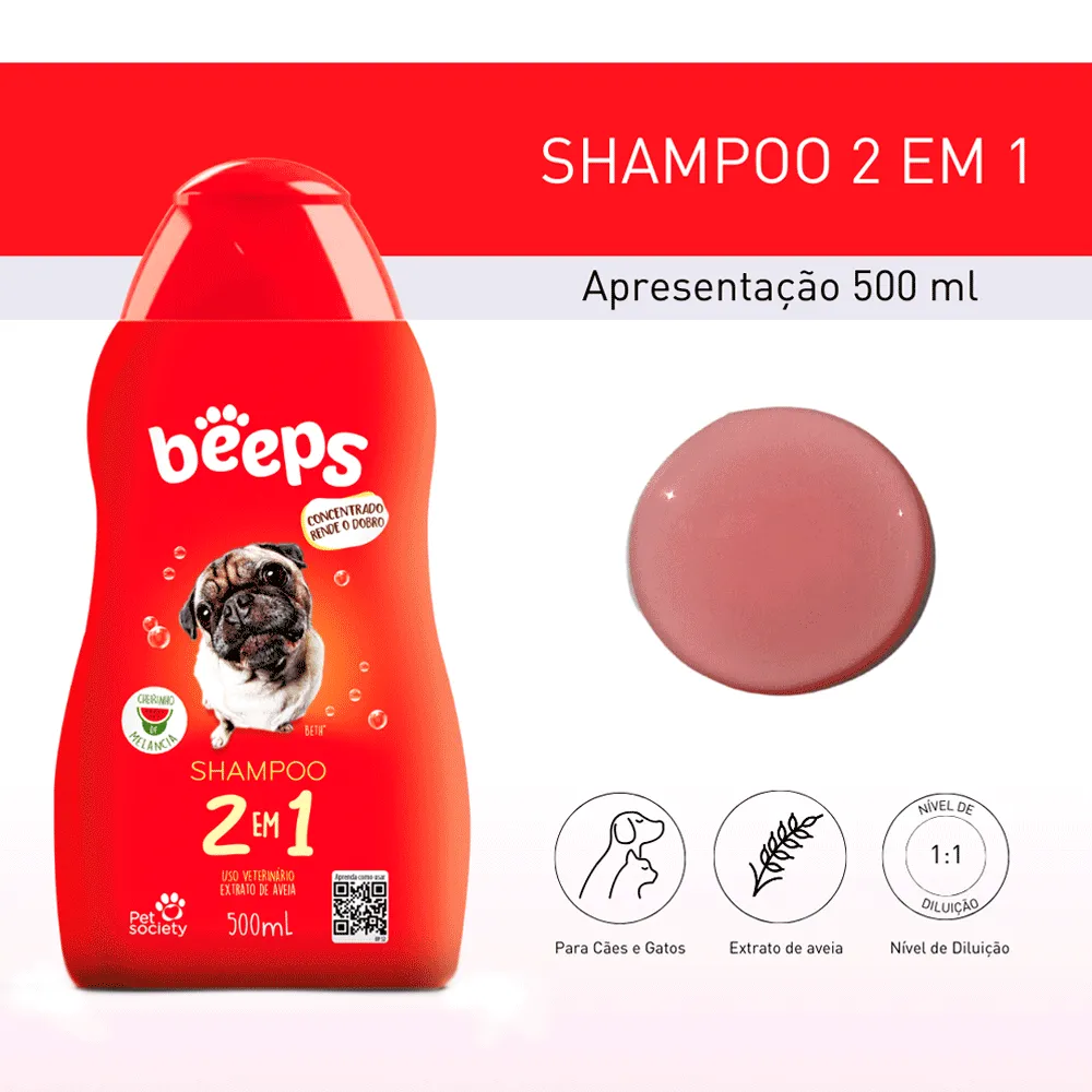 Shampoo 2 em 1 Beeps Pet Society — foto 2