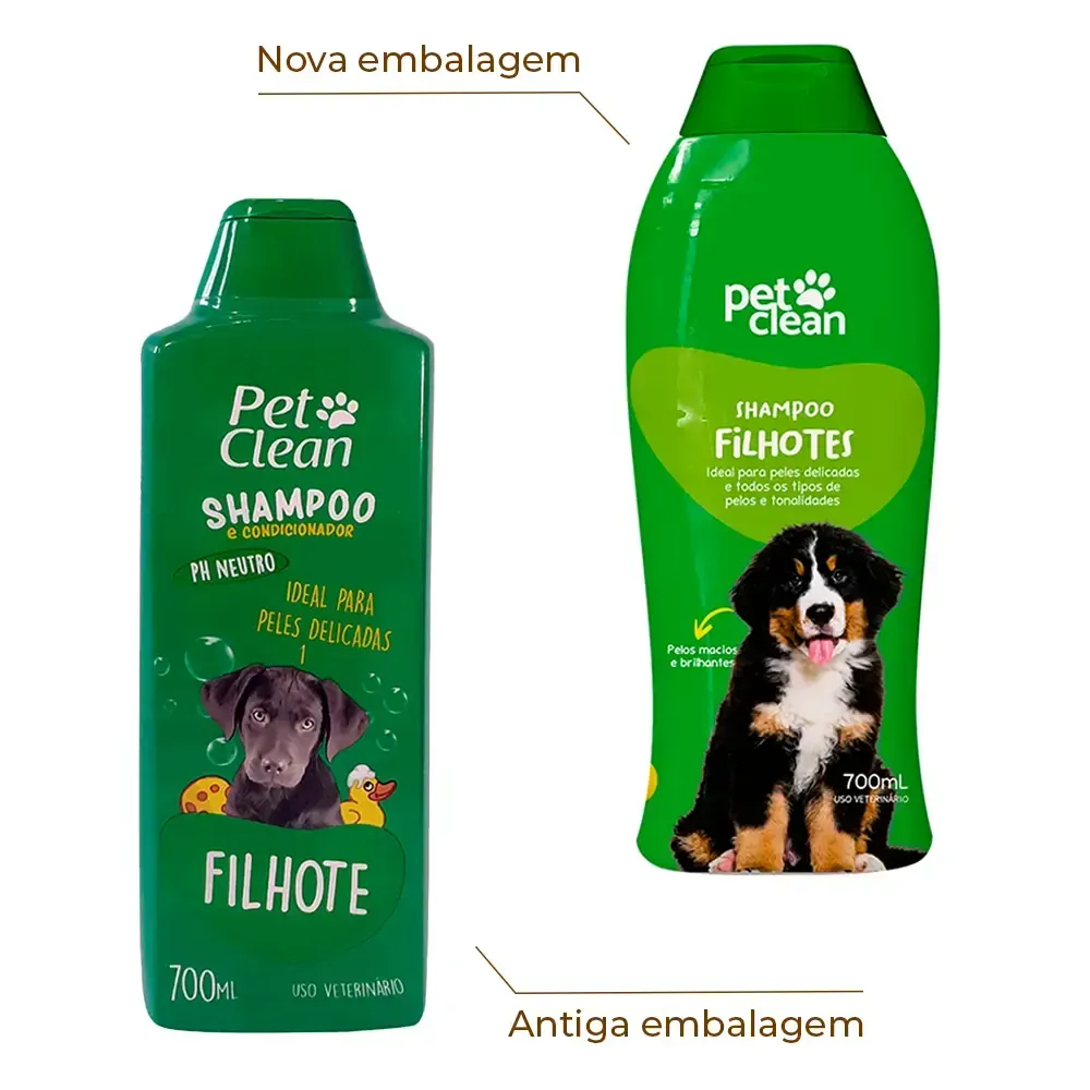 Shampoo 2 em 1 Filhotes Pet Clean — foto 2