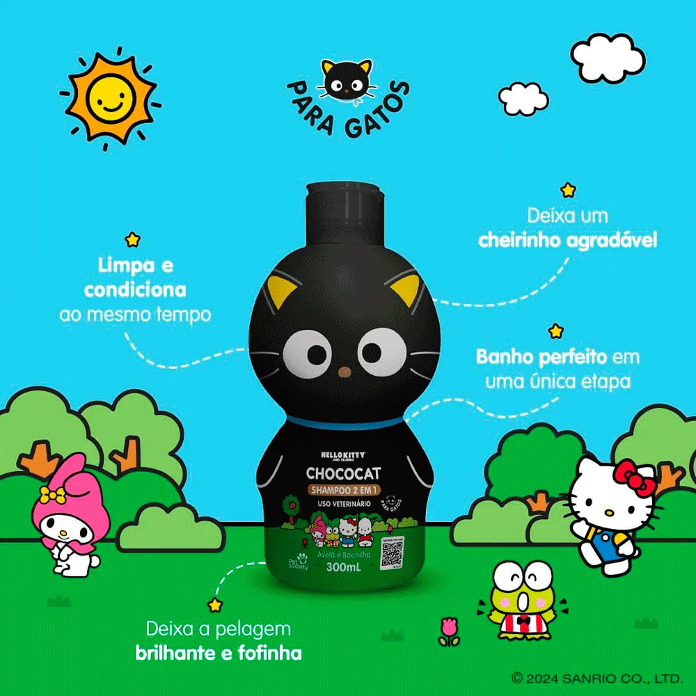 Shampoo 2 em 1 Hello Kitty Chococat para Gatos — foto 2