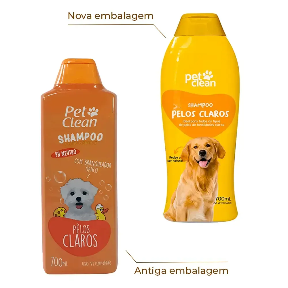 Shampoo e Condicionador Pelos Claros Pet Clean — foto 2