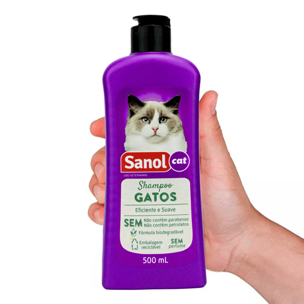 Shampoo para Gatos Sem Perfume Sanol — foto 3