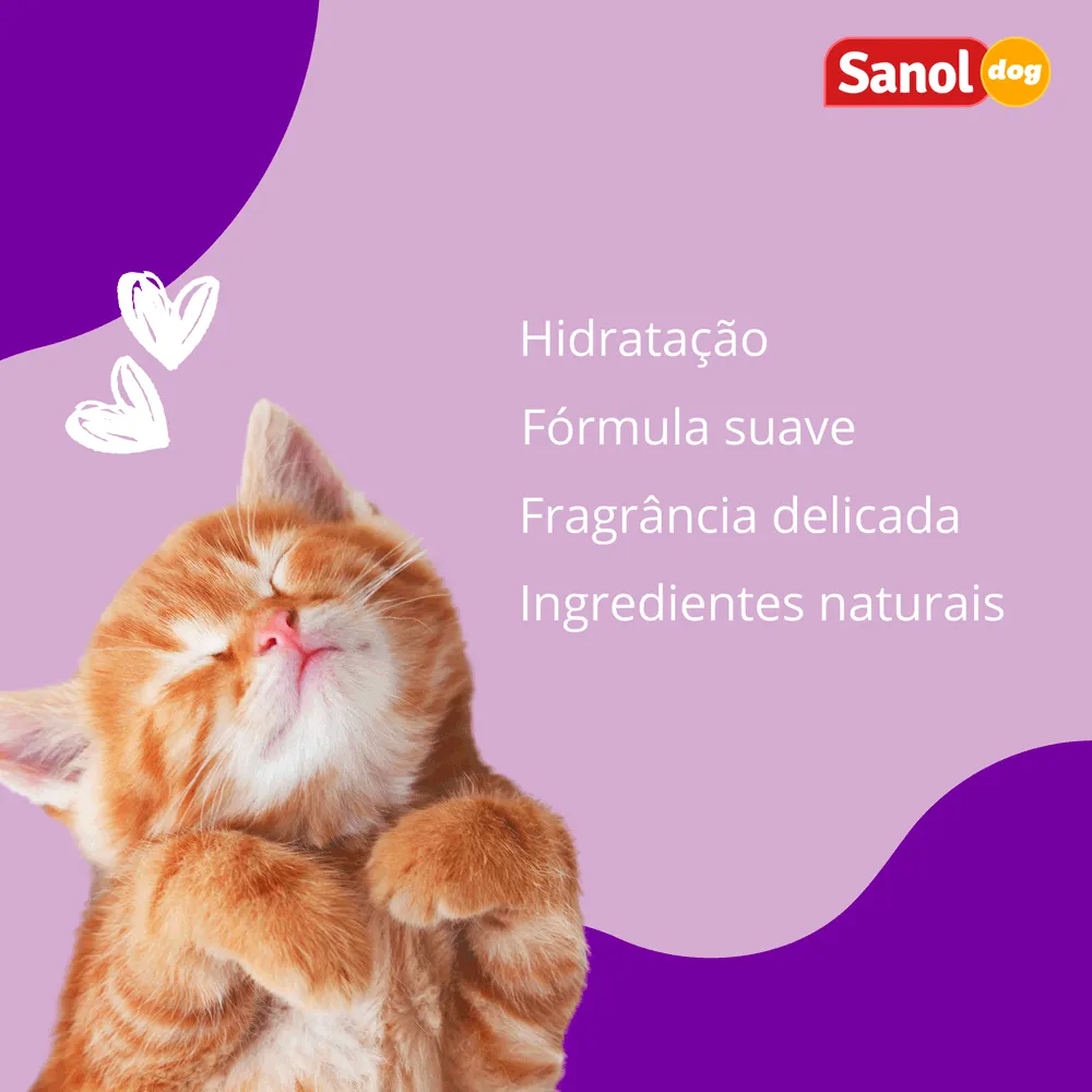 Shampoo para Gatos Sem Perfume Sanol — foto 6