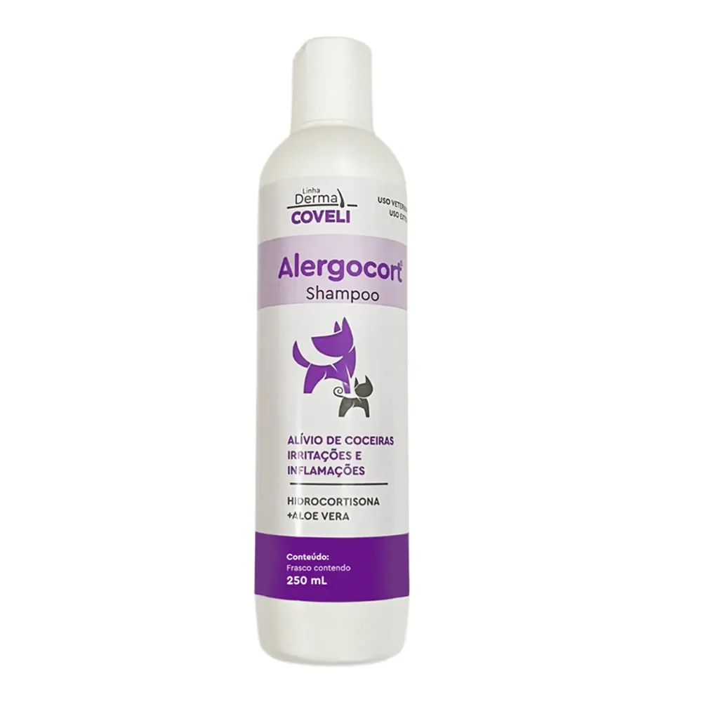 Shampoo Alergocort Cães e Gatos Coveli