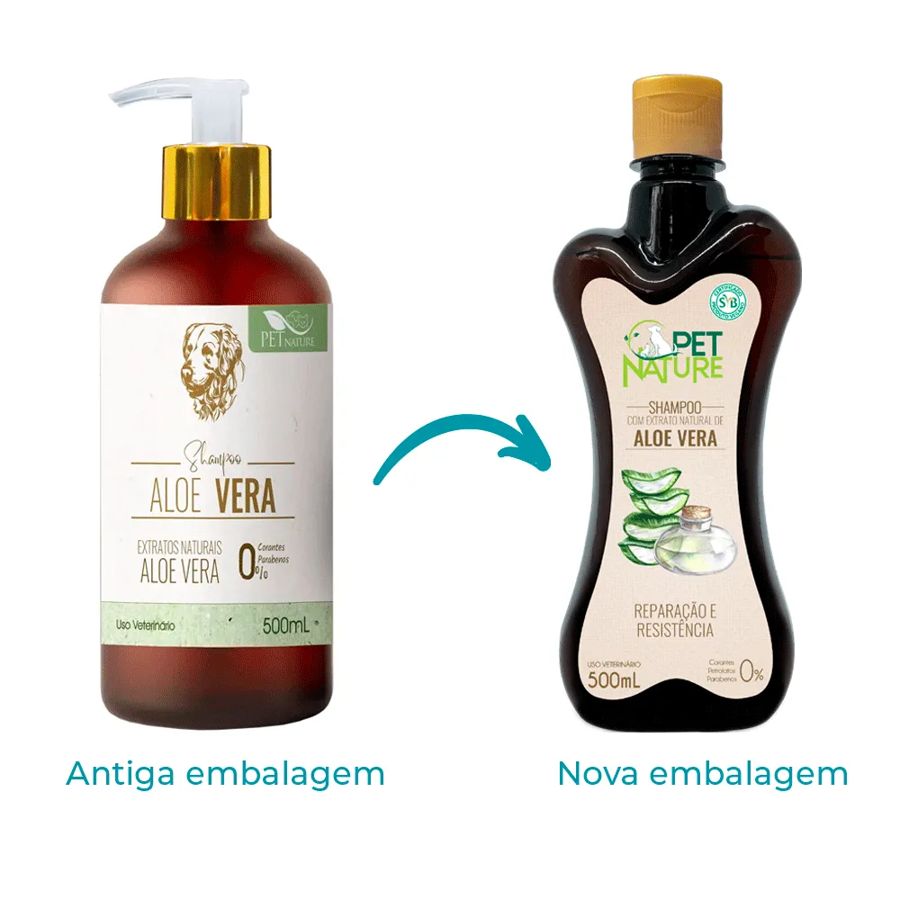 Shampoo Aloe Vera para Cães e Gatos PetNature — foto 2