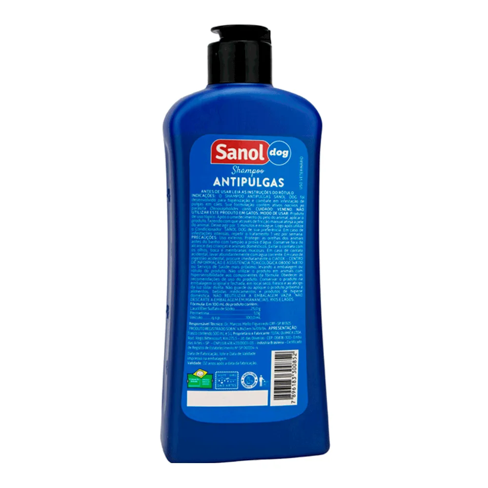 Shampoo Antipulgas para Cães Sanol — foto 5
