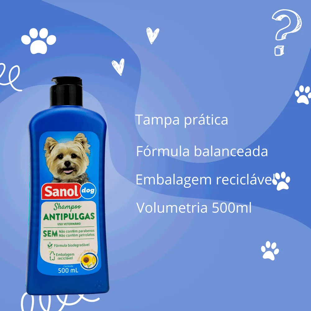 Shampoo Antipulgas para Cães Sanol — foto 6