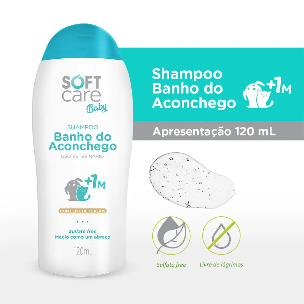 Shampoo 1 Mês+ Banho do Aconchego Soft Care Baby — foto 2
