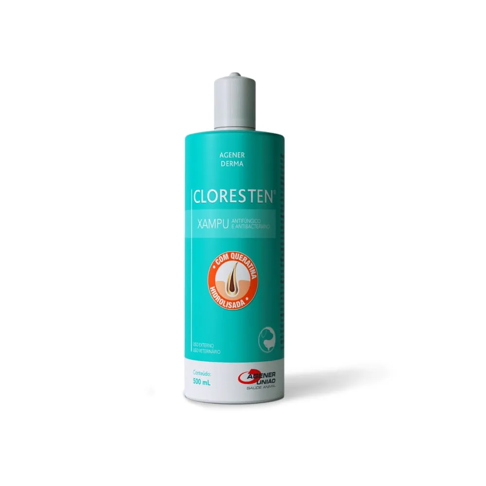 Shampoo Cloresten Antifúngico e Bacteriano Dr.Clean Cães e Gatos — foto 2