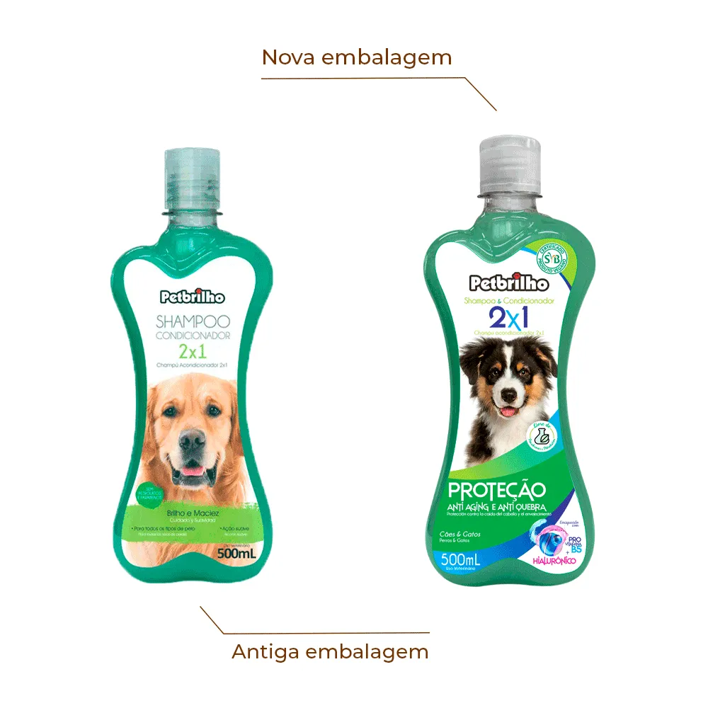 Shampoo Condicionador para Cães e Gatos 2 em 1 Petbrilho — foto 2