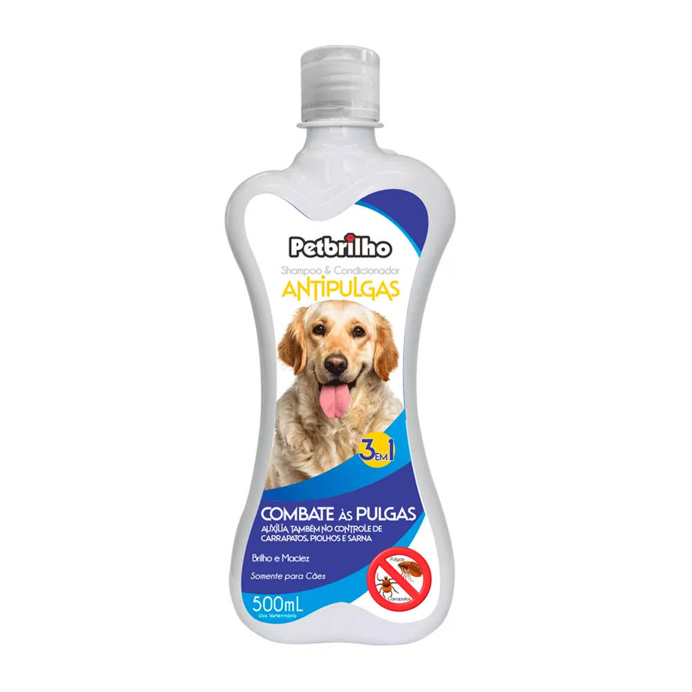 Shampoo e Condicionador Antipulgas Cães 3 em 1 Petbrilho