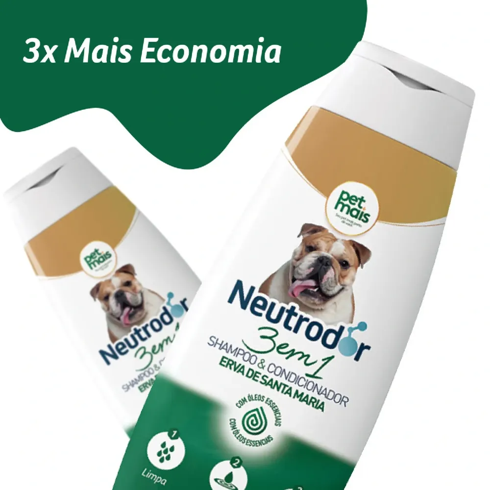 Shampoo e Condicionador 3 em 1 Erva de Santa Maria Neutrodor Petmais — foto 2