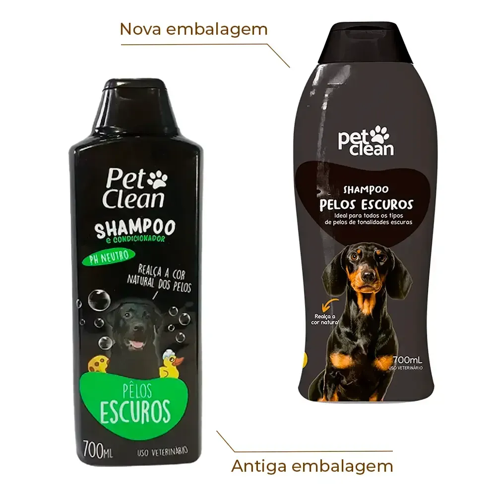 Shampoo e Condicionador Pelos Escuros Pet Clean — foto 2