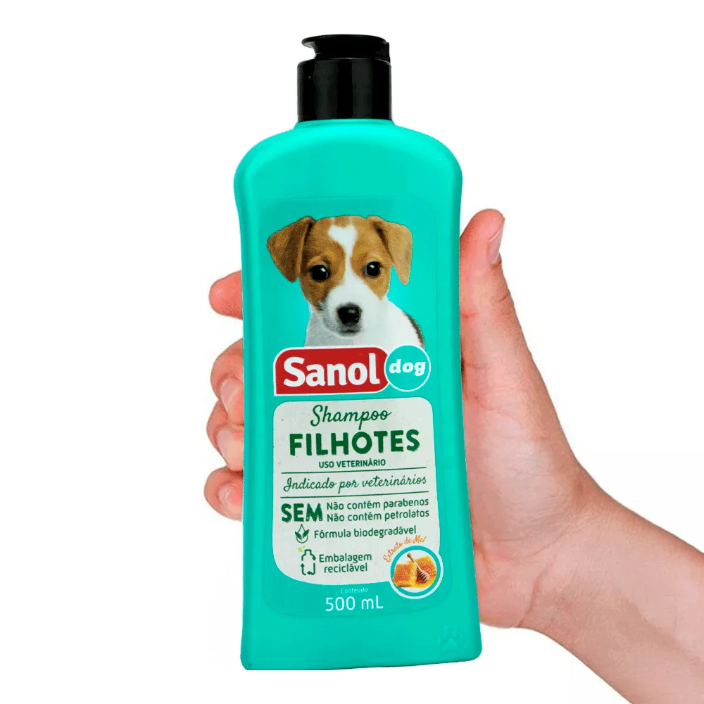Shampoo para Cães Filhotes Sanol — foto 4