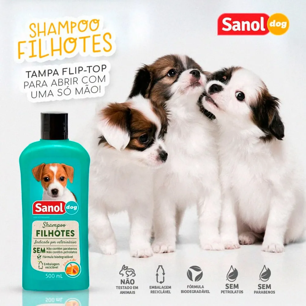 Shampoo para Cães Filhotes Sanol — foto 6