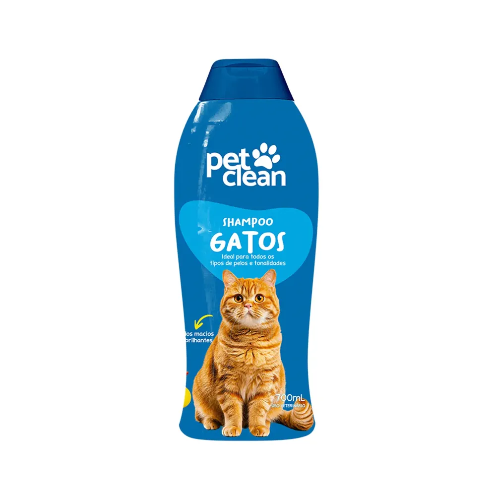 Shampoo Gatos 2 em 1 Pet Clean