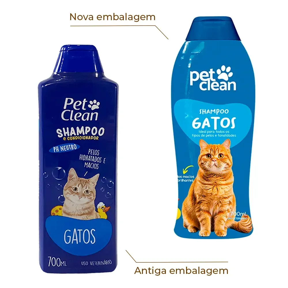 Shampoo Gatos 2 em 1 Pet Clean — foto 2
