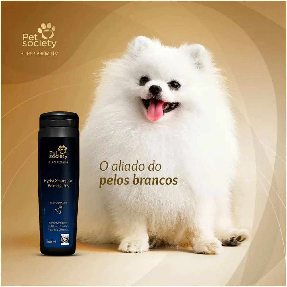 Shampoo Hydra Pelos Claros Pet Society — foto 4