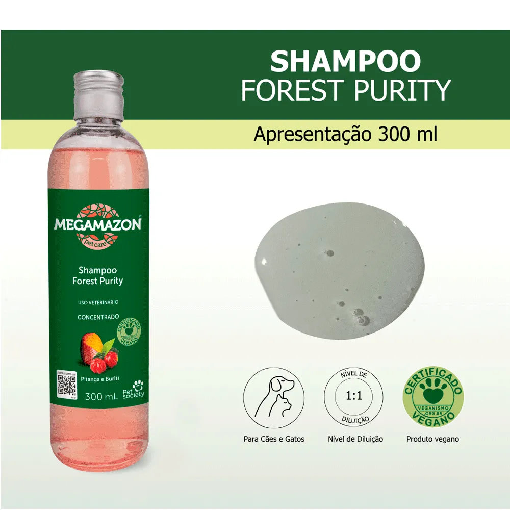 Shampoo Forest Purity Pitanga Megamazon Pet Society — foto 2