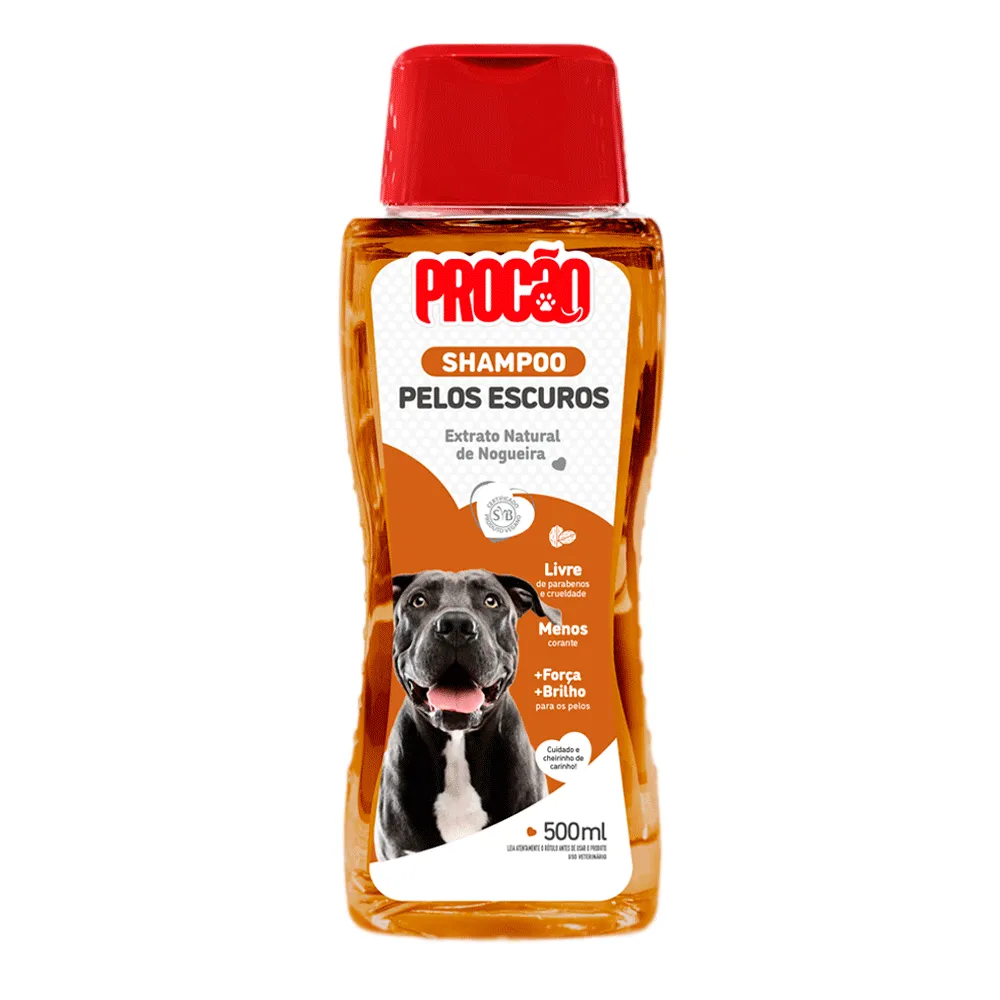 Shampoo Pelos Escuros Cães e Gatos Procão