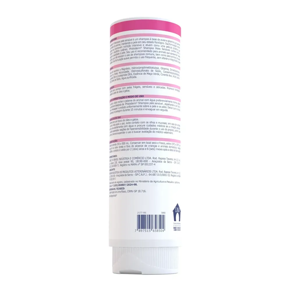 Shampoo Phisioderm Pele Sensível Virbac — foto 3