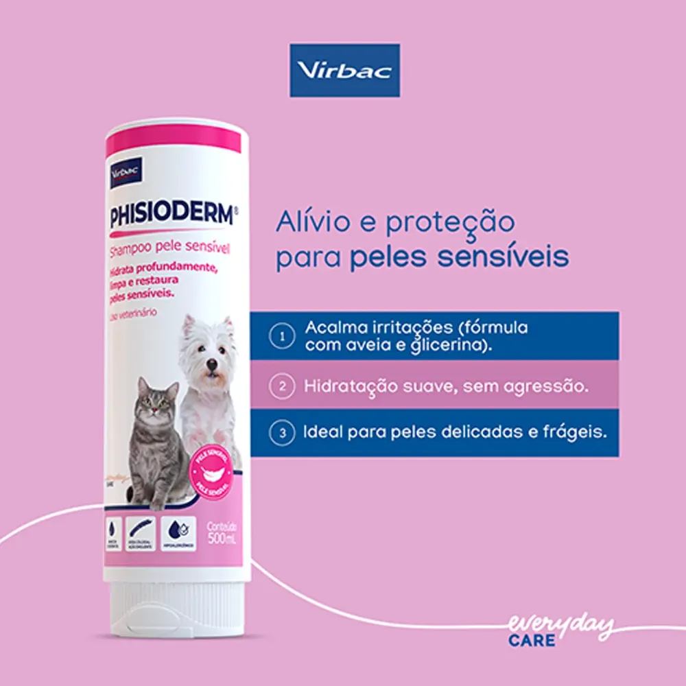 Shampoo Phisioderm Pele Sensível Virbac — foto 5
