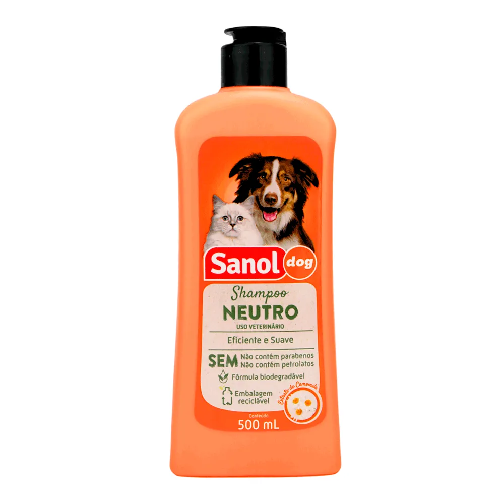 Shampoo Neutro Cães e Gatos Sanol