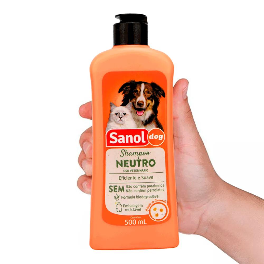 Shampoo Neutro Cães e Gatos Sanol — foto 4