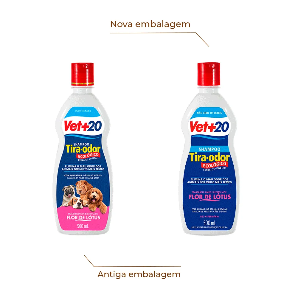 Shampoo Tira-odor Flor de Lótus Vet+20 — foto 2