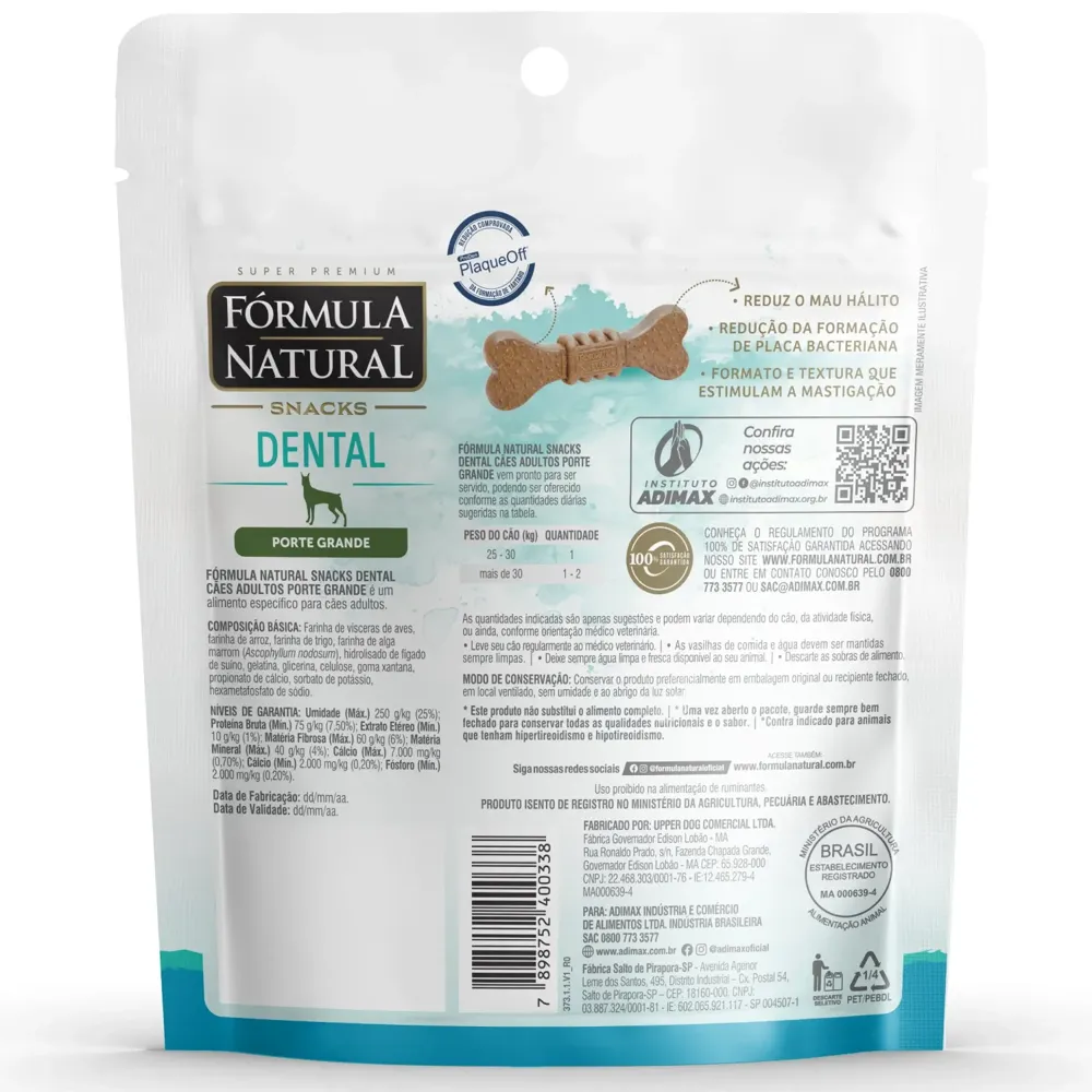 Snacks Fórmula Natural Dental Cães Grandes — foto 2