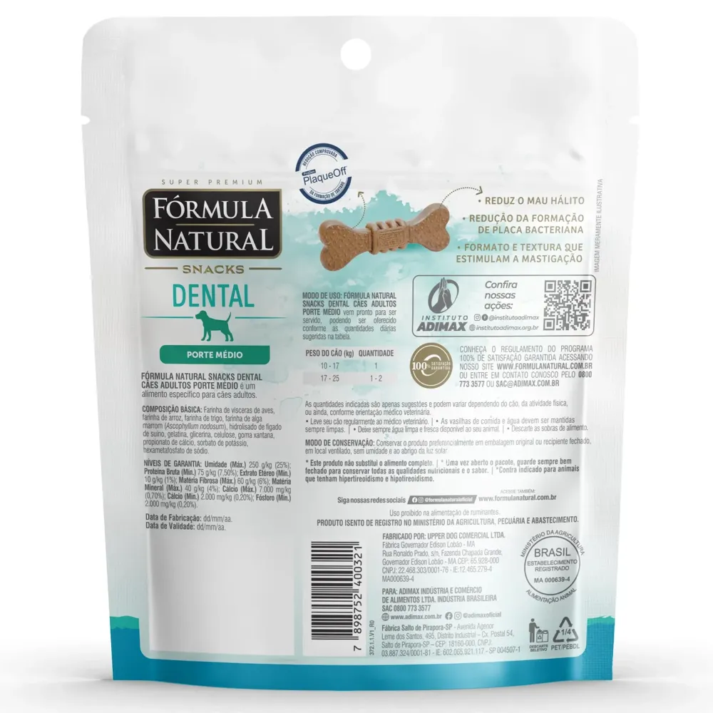 Snacks Fórmula Natural Dental Cães Médios — foto 2