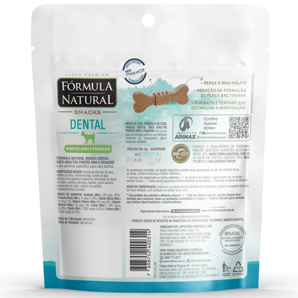 Snacks Fórmula Natural Dental Cães Minis e Pequenos — foto 2